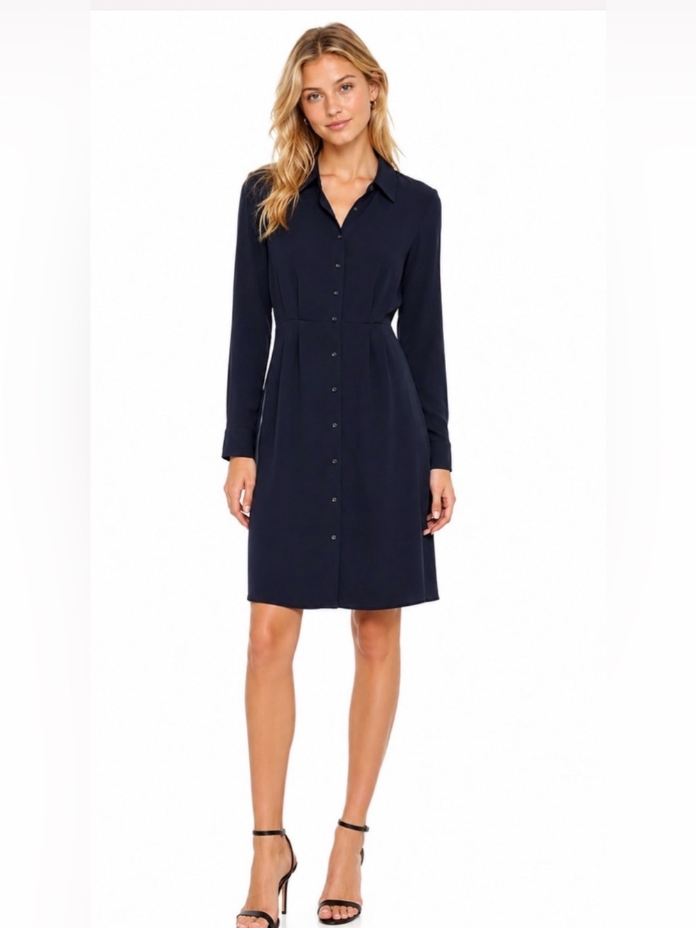Favorite Daughter Take Me Seriously Long Sleeve Black Shirt Dress Size Medium